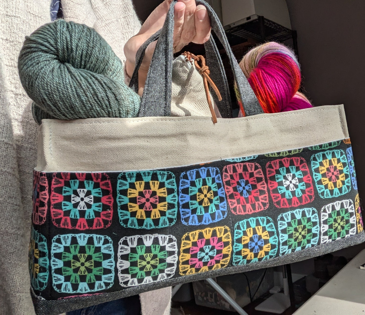 Granny Squares Tool Bag (LARGE)