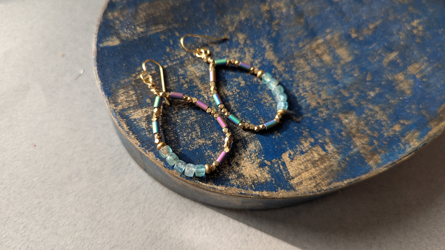 Beaded Hoops