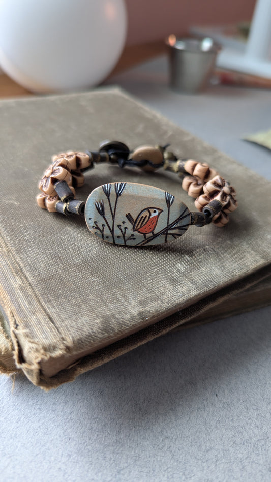 Beaded Bird Bracelet